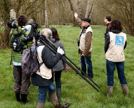 La découverte des chants d'oiseaux, une 1ère approche pour découvrir les oiseaux qui nous entourent © Alain B. http://files.biolovision.net/vienne.lpo.fr/userfiles/divers/20160402AGLigug1-Sortie04.jpg